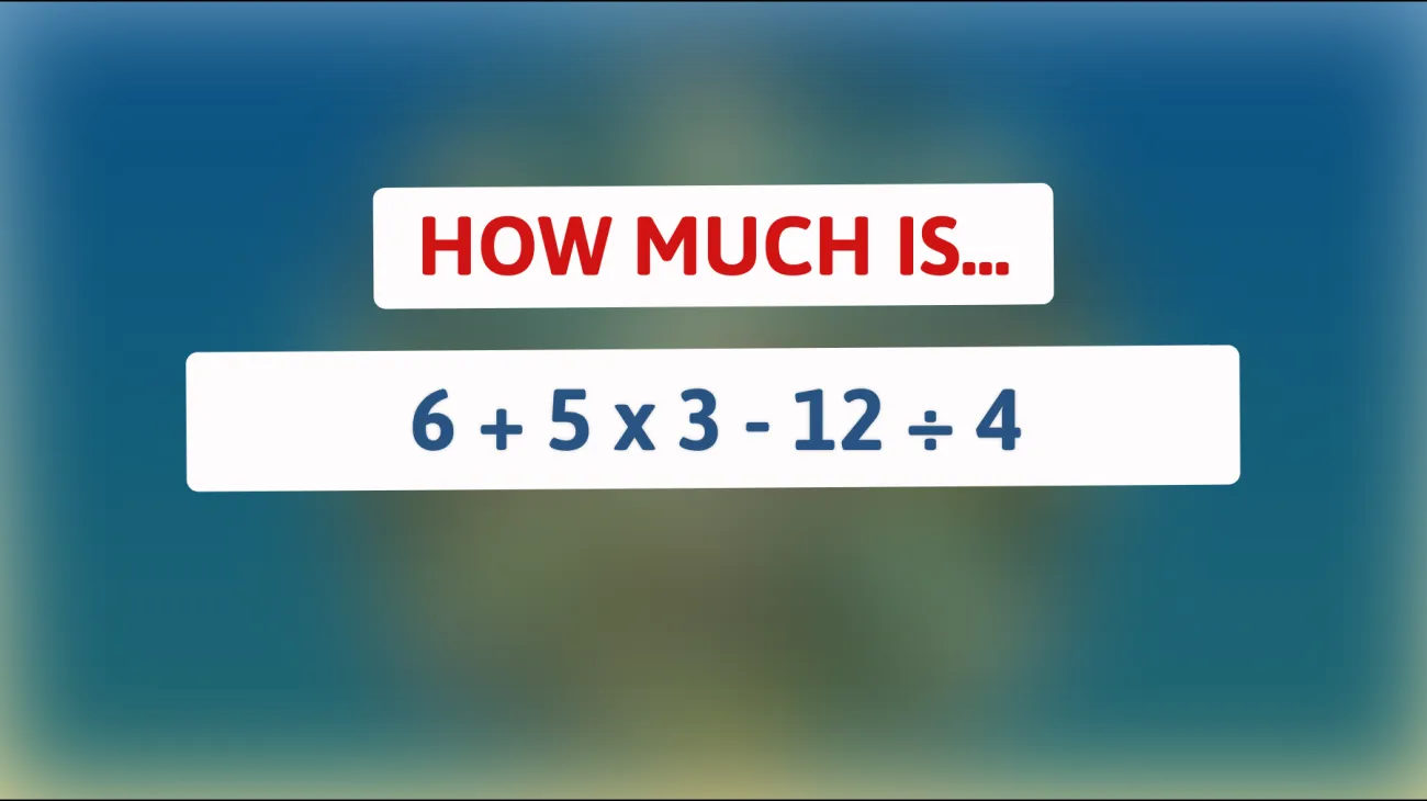 Can Only Geniuses Solve This Math Puzzle Without a Calculator? Test Your Brain Now!"